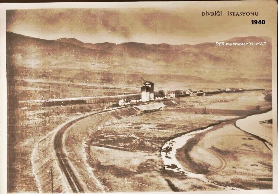 Divriği İstasyonu, görsel üzerindeki tarih 1940